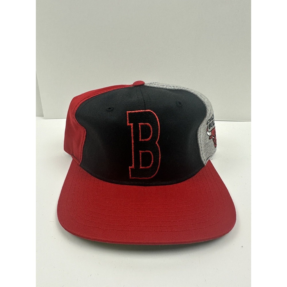 Vintage Chicago Bulls Starter Snapback Hat The Classic Hat Color Blocking EUC